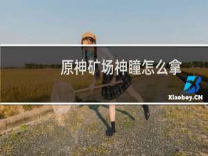 原神矿场神瞳怎么拿