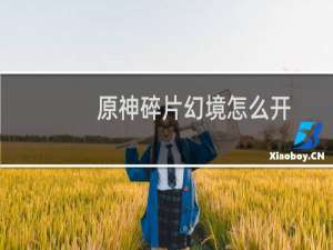 原神碎片幻境怎么开