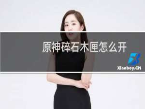 原神碎石木匣怎么开