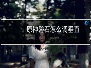 原神磐石怎么调垂直