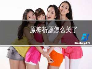 原神祈愿怎么关了