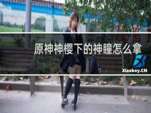 原神神樱下的神瞳怎么拿