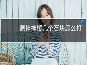 原神神樱几个石块怎么打
