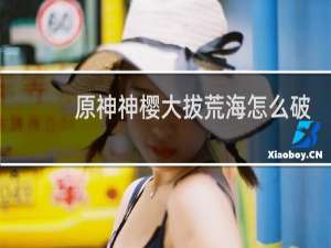 原神神樱大拔荒海怎么破