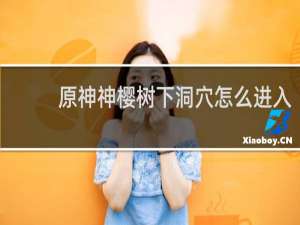 原神神樱树下洞穴怎么进入