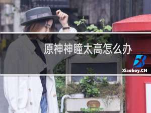 原神神瞳太高怎么办