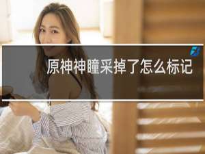 原神神瞳采掉了怎么标记