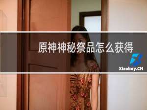 原神神秘祭品怎么获得