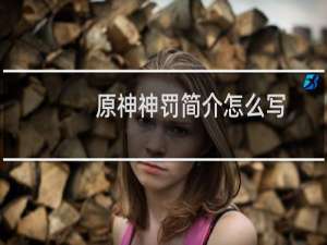 原神神罚简介怎么写