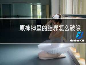原神神里的结界怎么破除