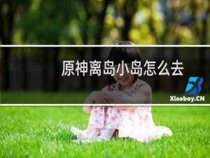 原神离岛小岛怎么去