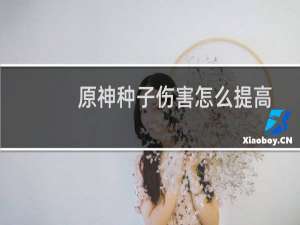 原神种子伤害怎么提高