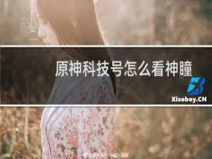 原神科技号怎么看神瞳