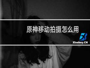 原神移动拍摄怎么用