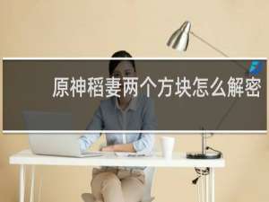 原神稻妻两个方块怎么解密