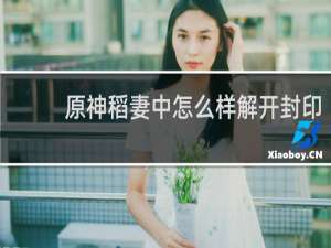 原神稻妻中怎么样解开封印