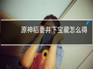 原神稻妻井下宝藏怎么得