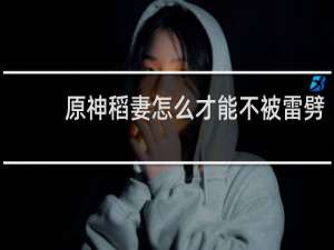 原神稻妻怎么才能不被雷劈