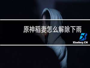 原神稻妻怎么解除下雨