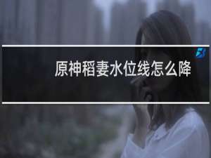 原神稻妻水位线怎么降