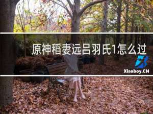 原神稻妻远吕羽氏1怎么过
