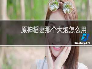 原神稻妻那个大炮怎么用