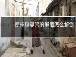 原神稻妻鸣的屏障怎么解锁
