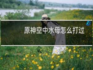 原神空中水母怎么打过