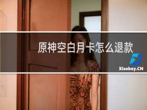 原神空白月卡怎么退款