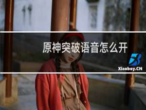 原神突破语音怎么开