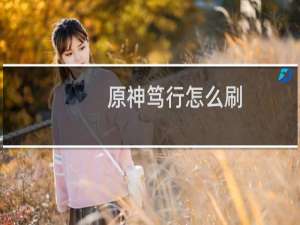 原神笃行怎么刷