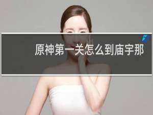 原神第一关怎么到庙宇那