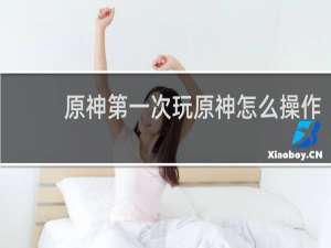 原神第一次玩原神怎么操作