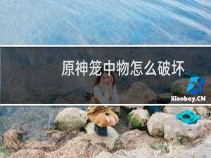 原神笼中物怎么破坏