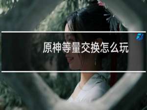 原神等量交换怎么玩