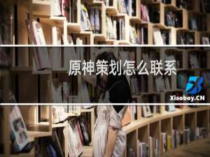 原神策划怎么联系