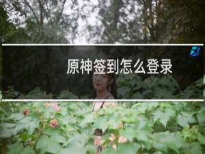 原神签到怎么登录