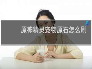 原神精灵宠物原石怎么刷