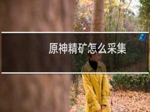 原神精矿怎么采集