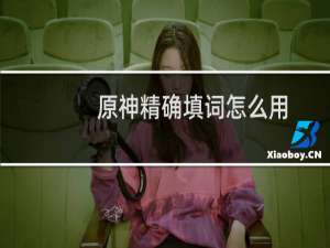 原神精确填词怎么用