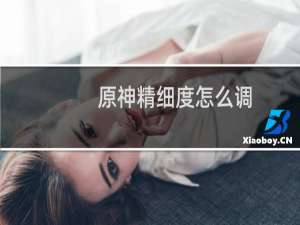原神精细度怎么调