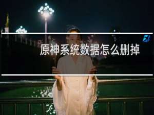 原神系统数据怎么删掉