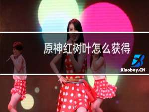 原神红树叶怎么获得