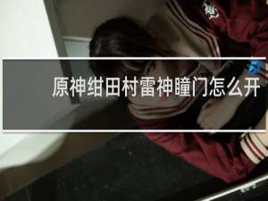 原神绀田村雷神瞳门怎么开