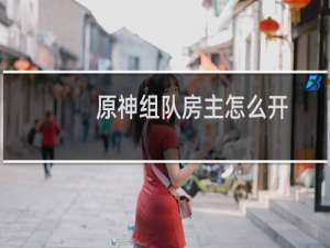 原神组队房主怎么开