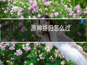 原神终归怎么过