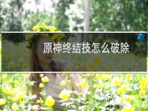 原神终结技怎么破除