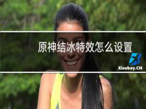 原神结冰特效怎么设置