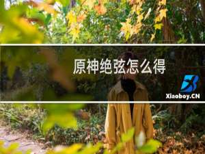 原神绝弦怎么得