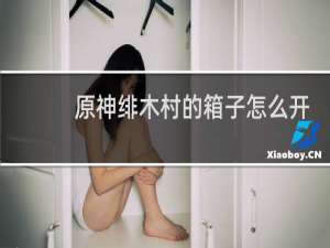 原神绯木村的箱子怎么开
